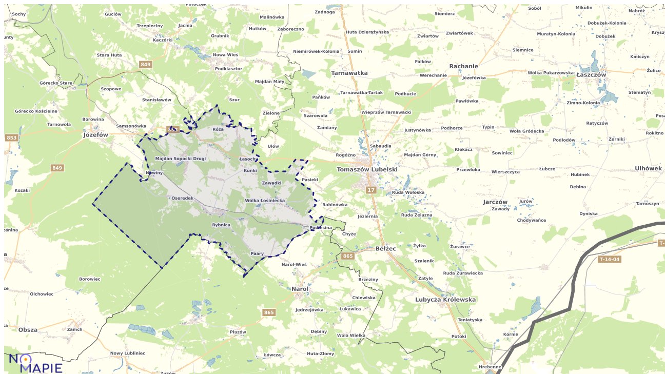 Mapa wyborów do sejmu Susiec